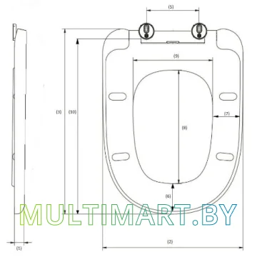 Сиденье для унитаза AV Engineering Comfort Plus AVWHR208C картинка 2
